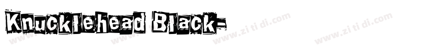 Knucklehead Black字体转换